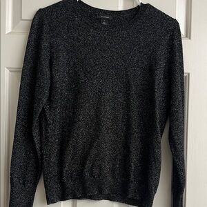 Halogen Black Metallic Knit Sweater